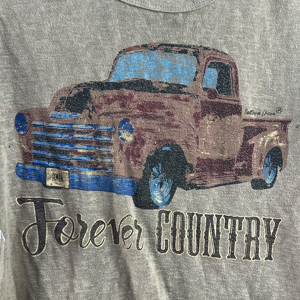 Southern Grace Beige “Always Country” Shirt Size XL - Picture 4 of 7